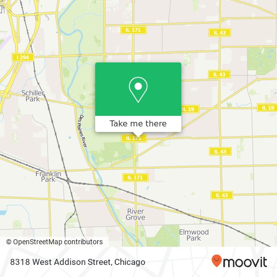 8318 West Addison Street map