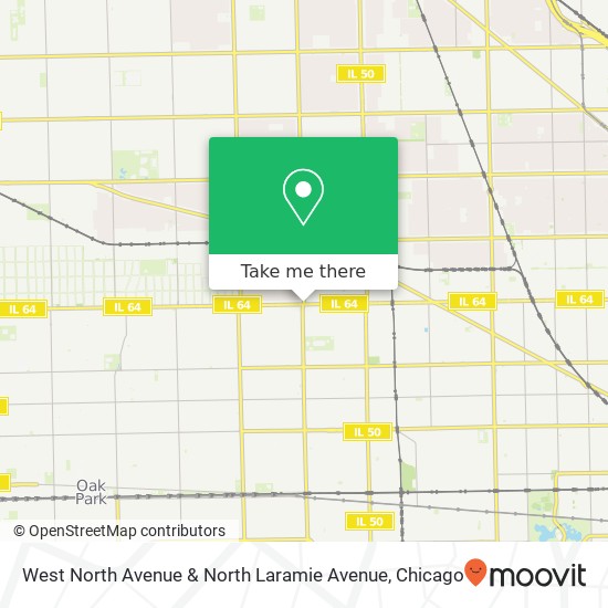 West North Avenue & North Laramie Avenue map