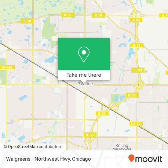 Walgreens - Northwest Hwy map