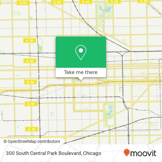 Mapa de 300 South Central Park Boulevard