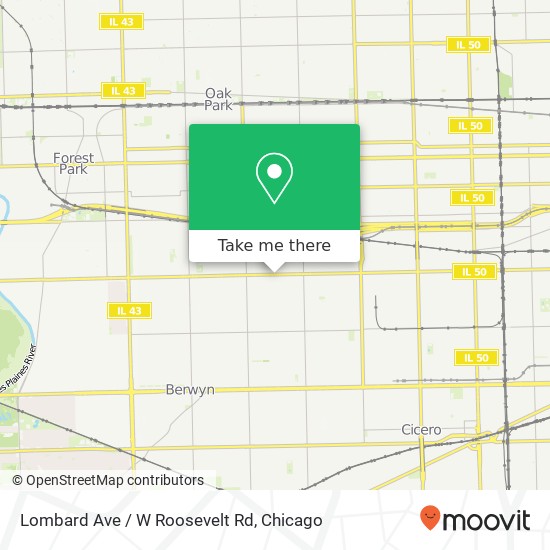 Lombard Ave / W Roosevelt Rd map