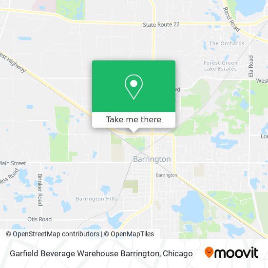 Mapa de Garfield Beverage Warehouse Barrington