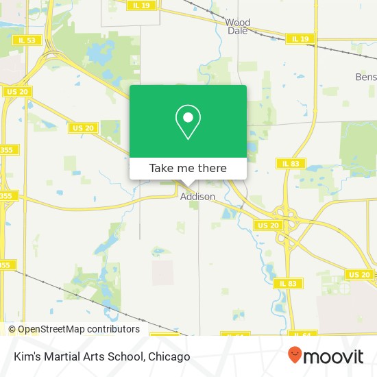 Mapa de Kim's Martial Arts School