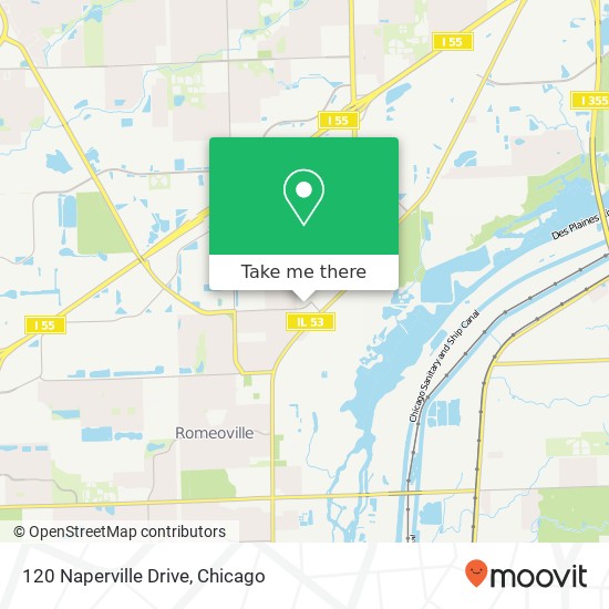 120 Naperville Drive map