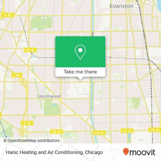 Hanic Heating and Air Conditioning map