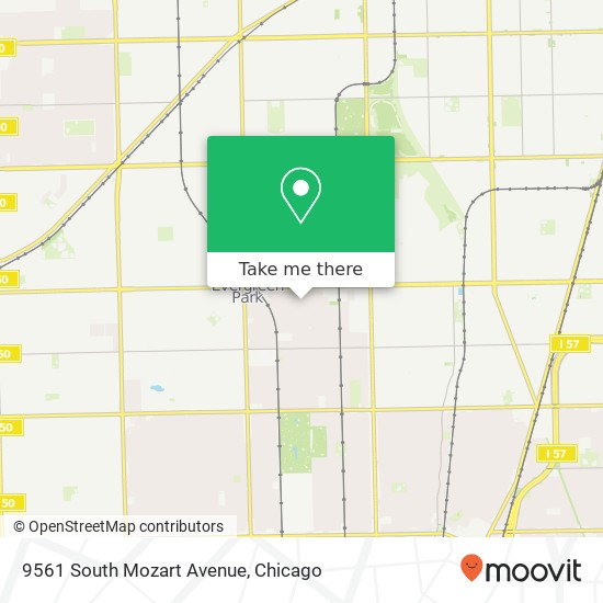 9561 South Mozart Avenue map