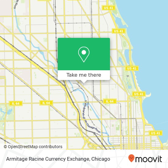 Armitage Racine Currency Exchange map