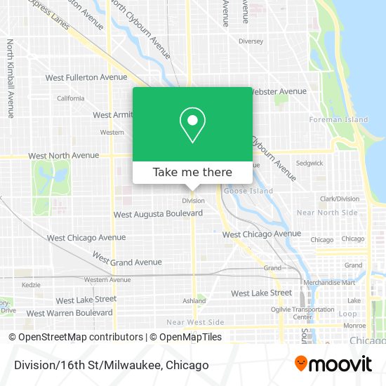 Mapa de Division/16th St/Milwaukee
