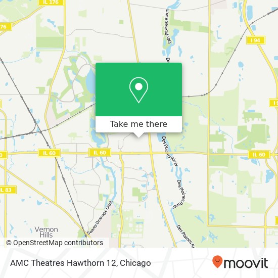 Mapa de AMC Theatres Hawthorn 12