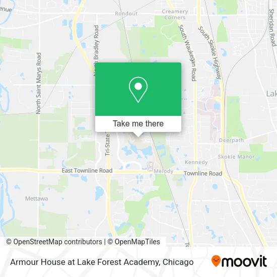 Armour House at Lake Forest Academy map