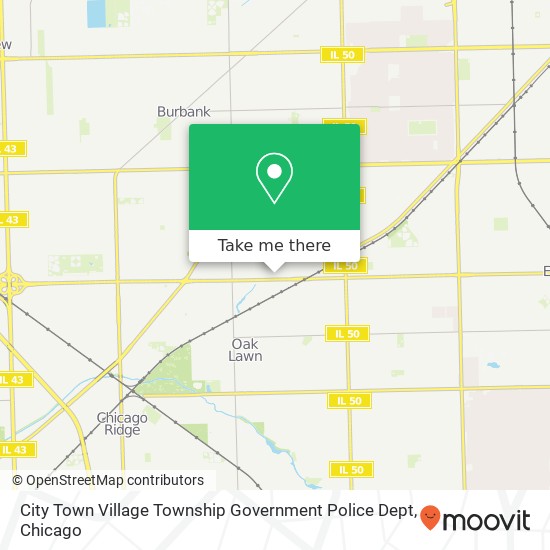 Mapa de City Town Village Township Government Police Dept