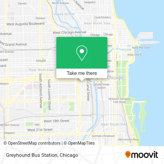 Greyhound Bus Station map