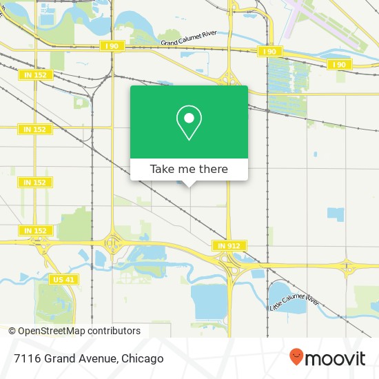 7116 Grand Avenue map