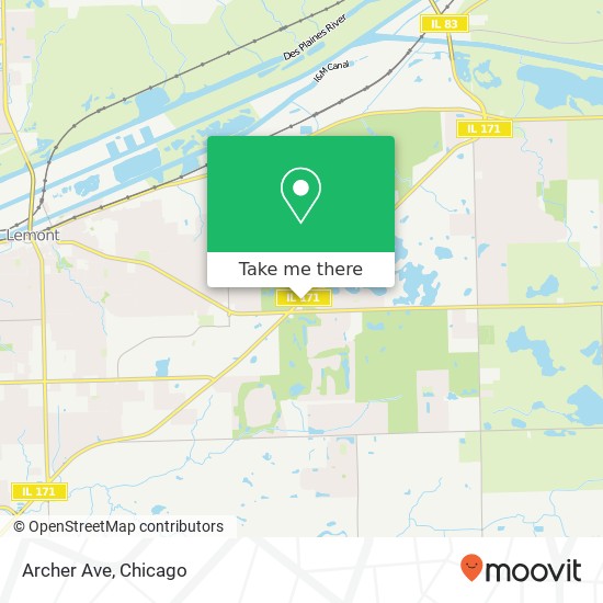 Mapa de Archer Ave
