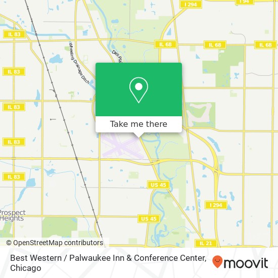 Best Western / Palwaukee Inn & Conference Center map