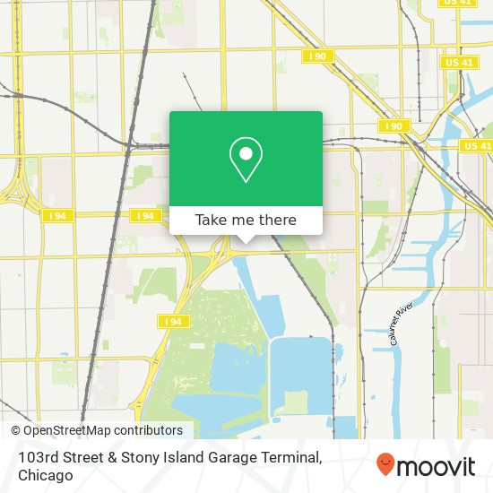 Mapa de 103rd Street & Stony Island Garage Terminal