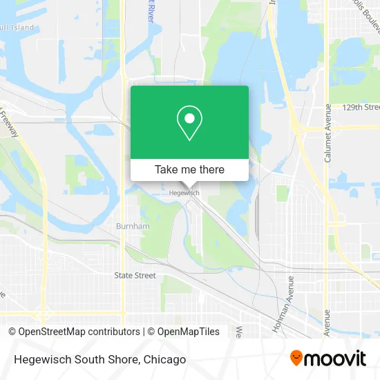 Hegewisch South Shore map