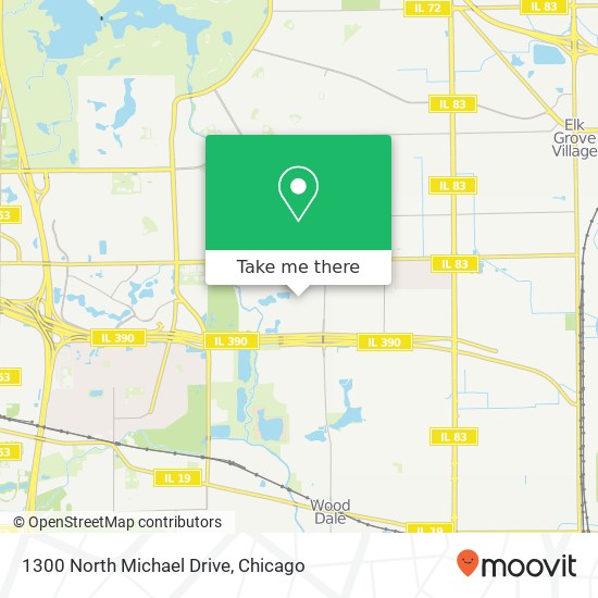 Mapa de 1300 North Michael Drive