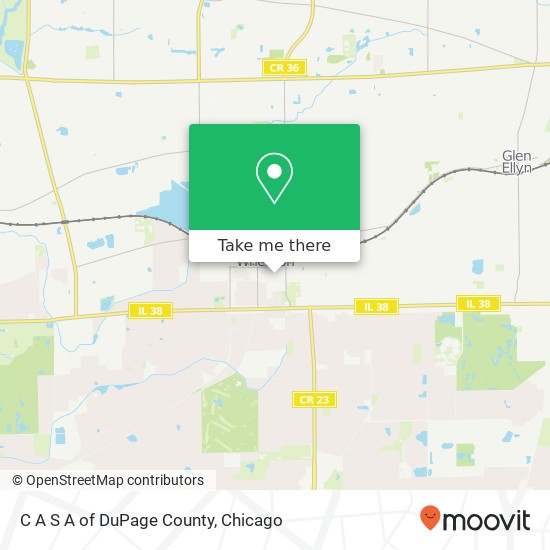 C A S A of DuPage County map