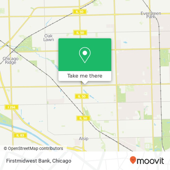 Firstmidwest Bank map