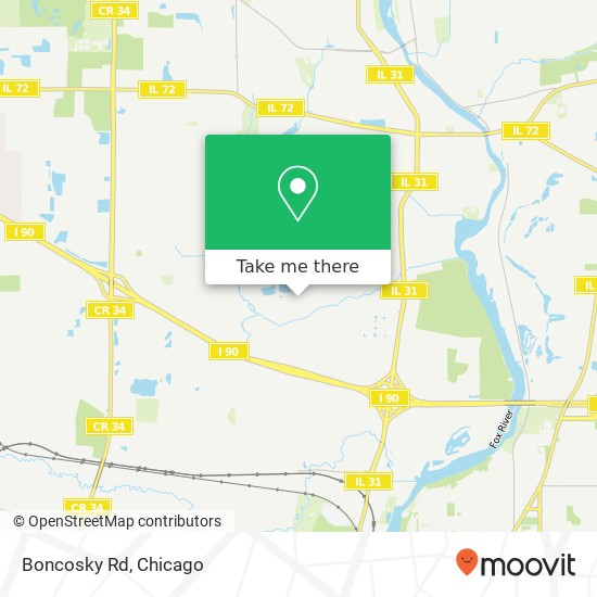 Boncosky Rd map