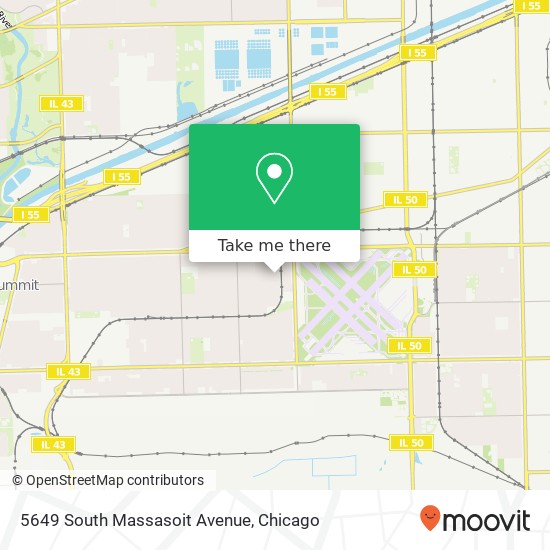 Mapa de 5649 South Massasoit Avenue