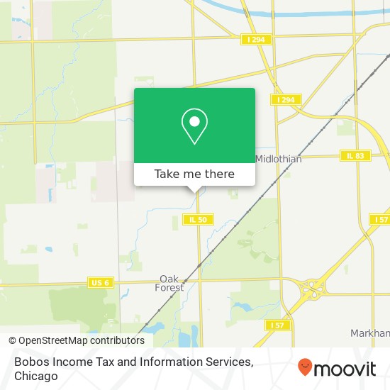 Bobos Income Tax and Information Services map