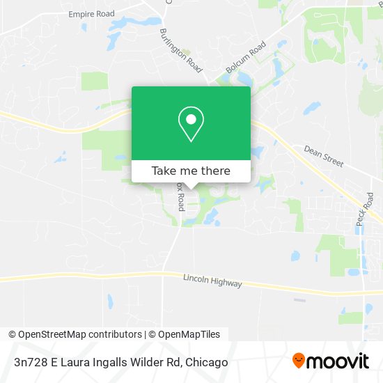 3n728 E Laura Ingalls Wilder Rd map