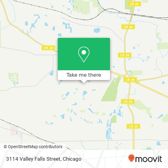 3114 Valley Falls Street map