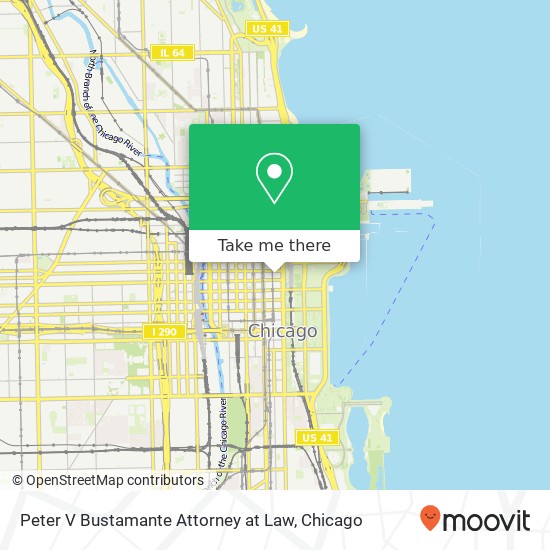 Peter V Bustamante Attorney at Law map