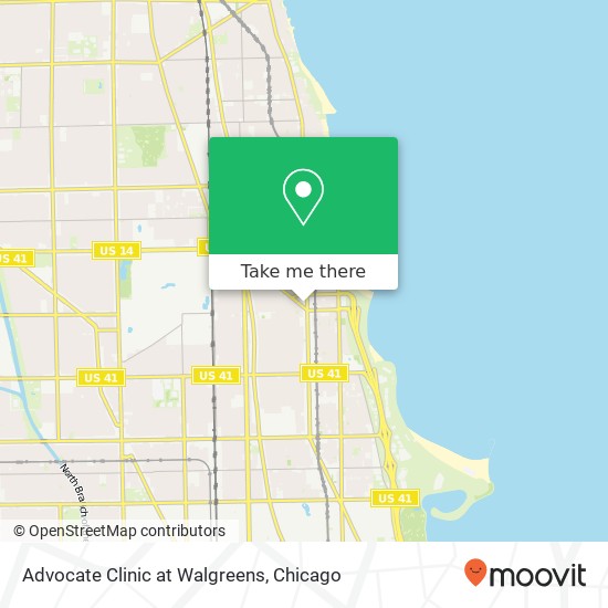 Mapa de Advocate Clinic at Walgreens