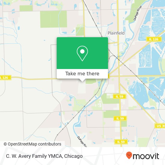 Mapa de C. W. Avery Family YMCA