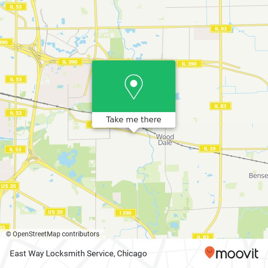 East Way Locksmith Service map