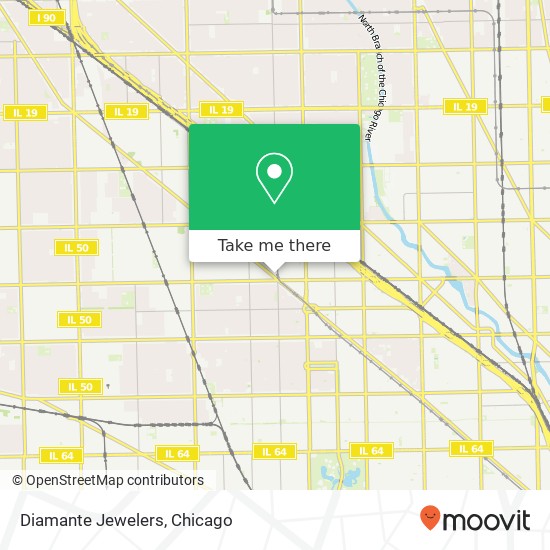 Diamante Jewelers map