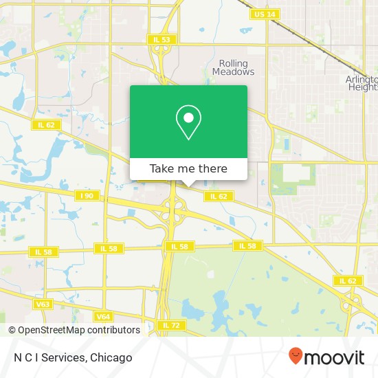 N C I Services map