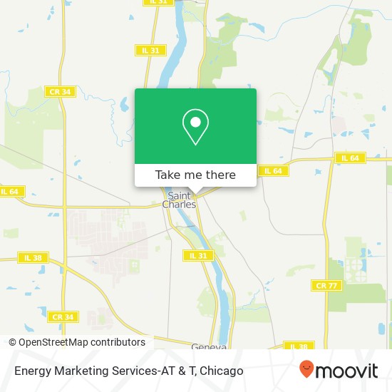Mapa de Energy Marketing Services-AT & T