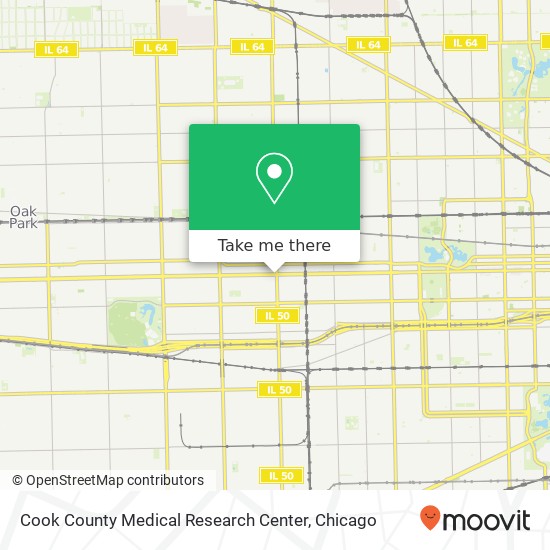 Mapa de Cook County Medical Research Center