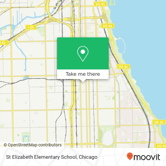 Mapa de St Elizabeth Elementary School