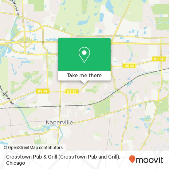 Mapa de Crosstown Pub & Grill (CrossTown Pub and Grill)