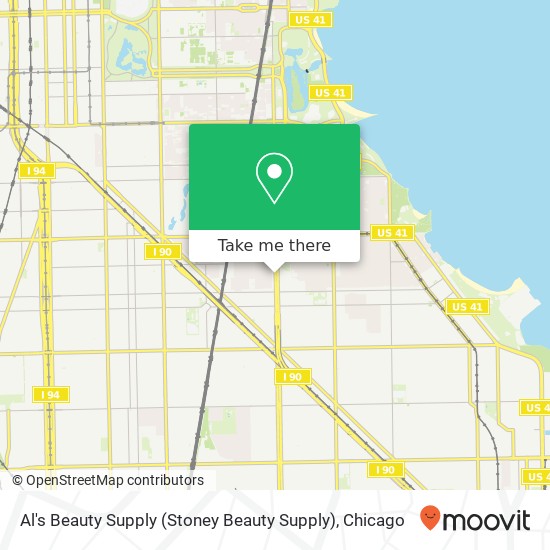 Mapa de Al's Beauty Supply (Stoney Beauty Supply)