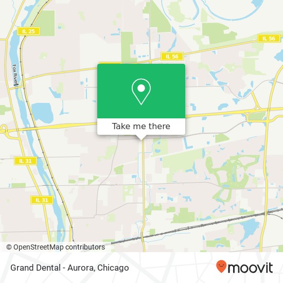 Grand Dental - Aurora map