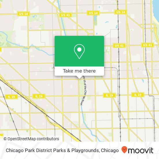 Mapa de Chicago Park District Parks & Playgrounds