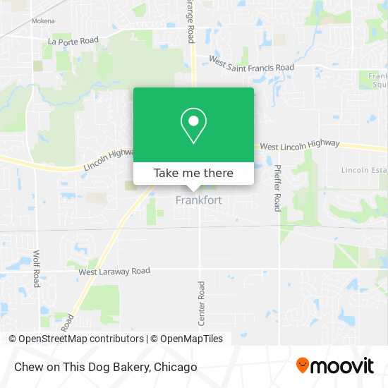 Mapa de Chew on This Dog Bakery