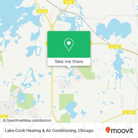 Mapa de Lake-Cook Heating & Air Conditioning