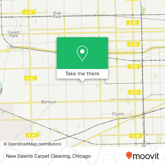 New Dawn's Carpet Cleaning map