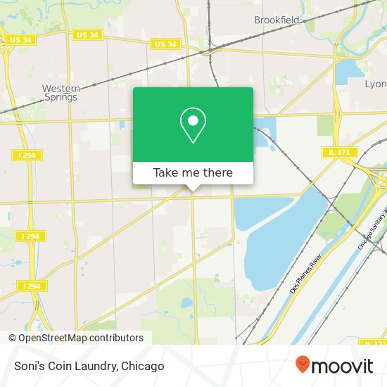 Soni's Coin Laundry map