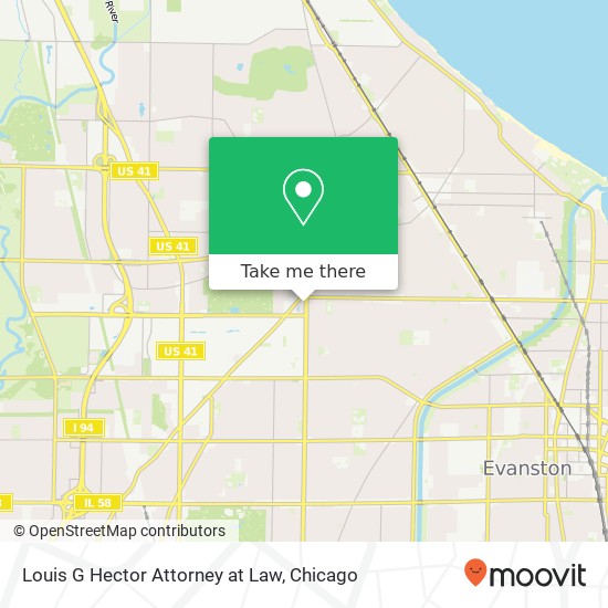Louis G Hector Attorney at Law map
