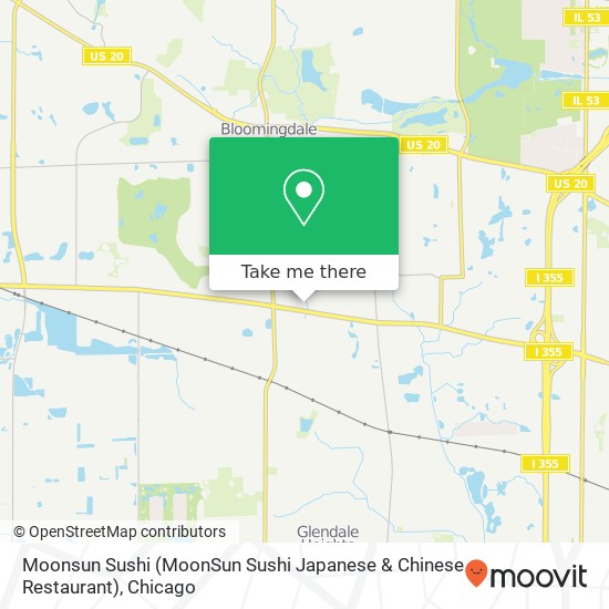 Mapa de Moonsun Sushi (MoonSun Sushi Japanese & Chinese Restaurant)