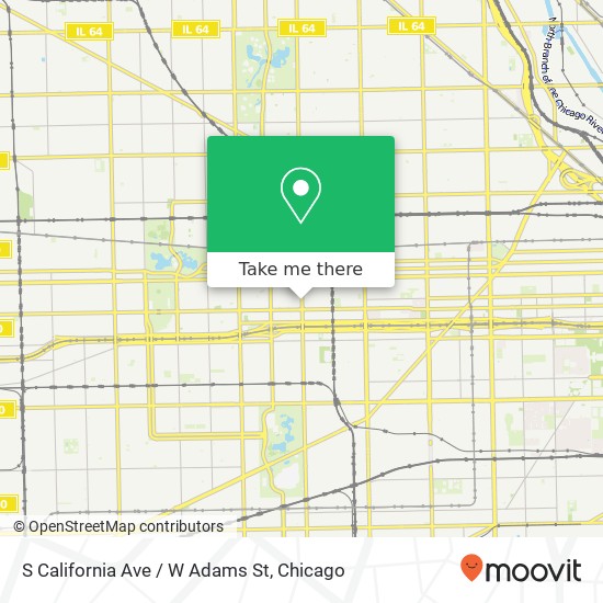 S California Ave / W Adams St map
