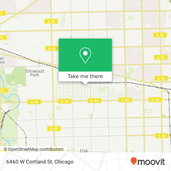 6460 W Cortland St map